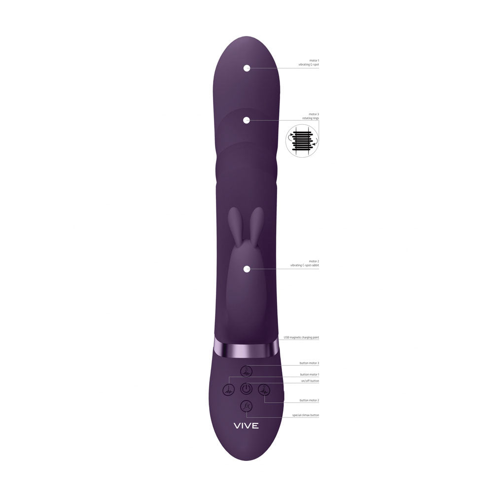 VIVE Nari -  -  24.1 cm USB Rechargeable Rabbit Vibrator