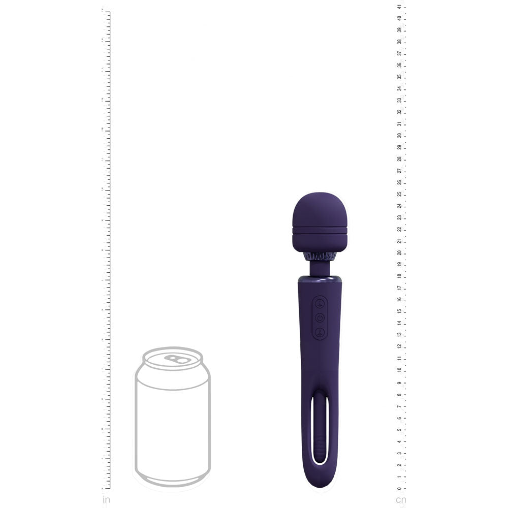 VIVE Kiku -  -  25.2 cm USB Rechargeable Dual End Massage Wand with Flapping Tip