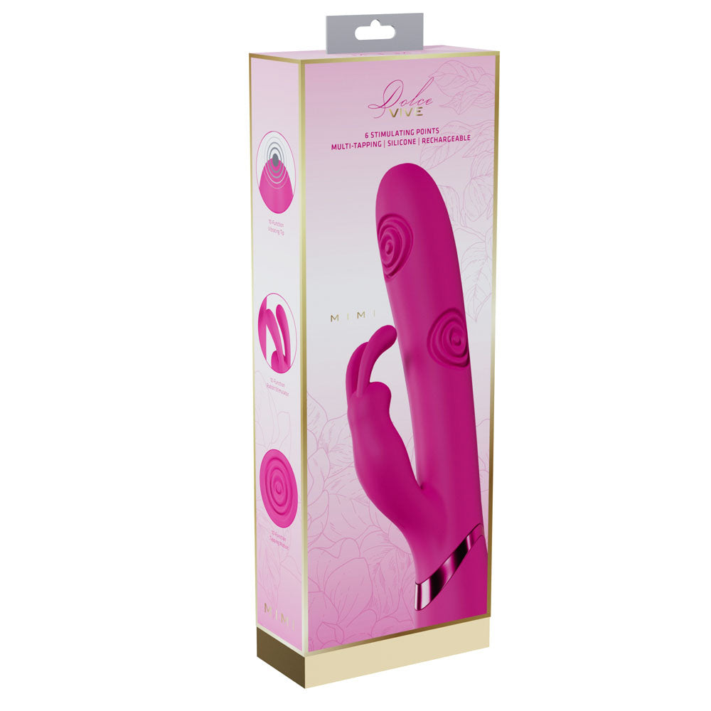 VIVE Mimi -  -  25 cm USB Rechargeable Vibrating & Tapping Rabbit Vibrator
