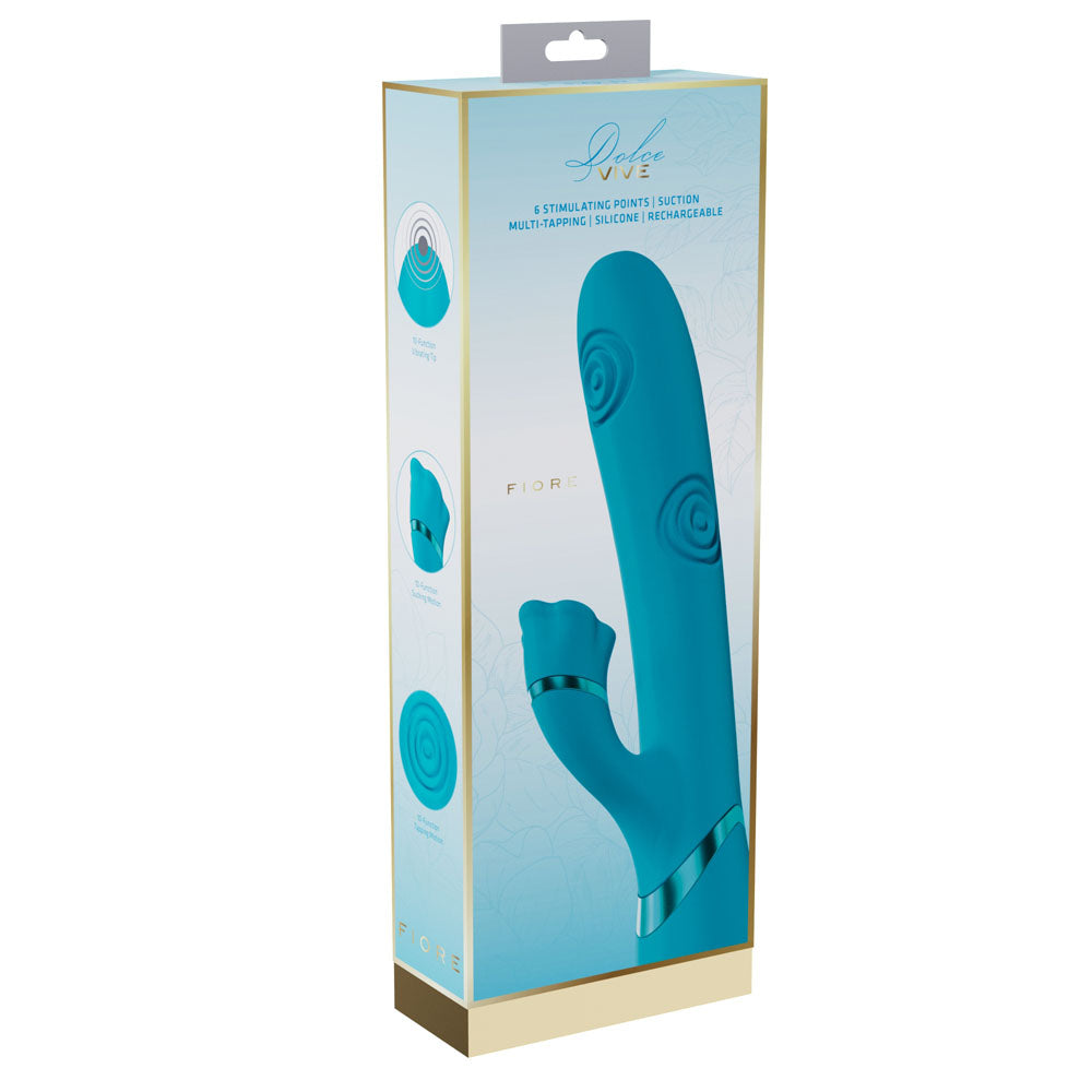 VIVE Fiore -  25 cm USB Rechargeable Tapping Rabbit Vibrator