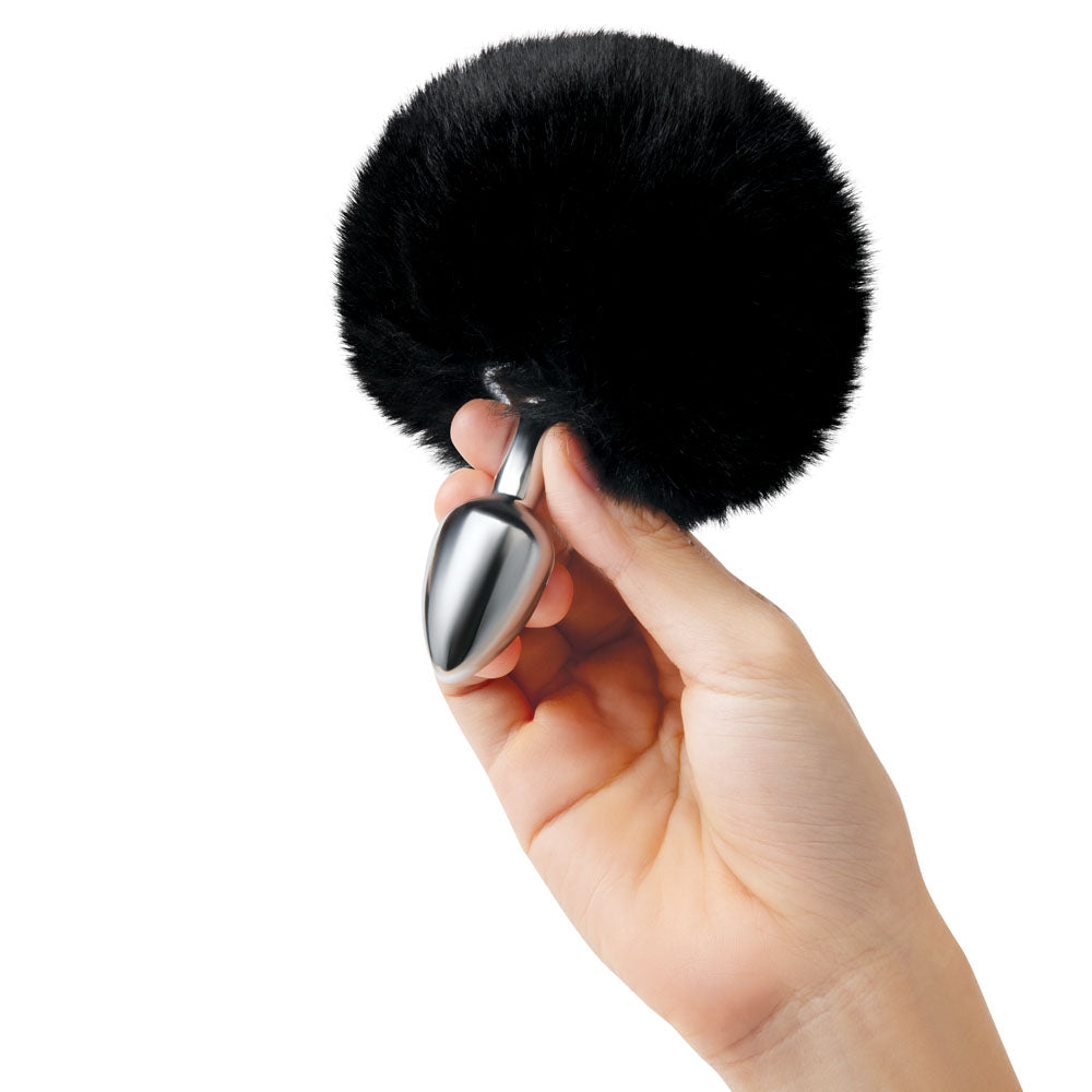 WhipSmart Furry Tales  Bunny Tail - Metal 6.3 cm Butt Plug with  Bunny Tail
