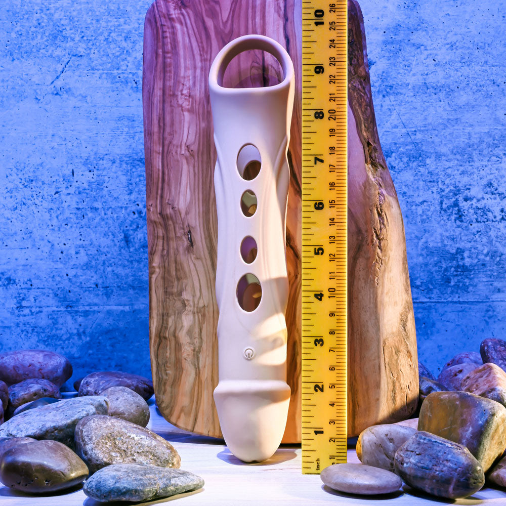 Zero Tolerance BIG BOY EXTENDER - Light -  USB Rechargeable Vibrating Penis Extension Sleeve